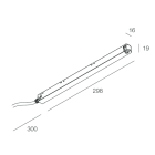 NOVALUX - alimentatore elettronico stabilizzato 48v 100w 220-240v 50/60 hz cavo 30 cm bi