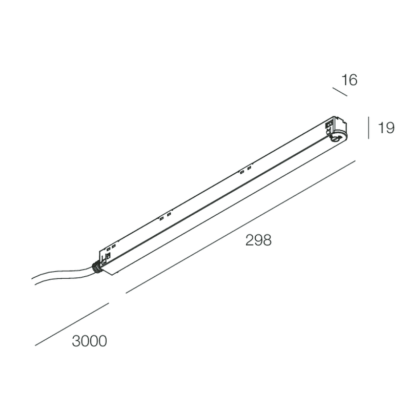 NOVALUX - alimentatore elettronico stabilizzato 48v 100w 220-240v 50/60 hz cavo 3m bi 300cm