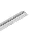NOVALUX - L-16 evo wall opale 2m, profilo per strip led tagliabile in opera per linee di luce incassate in muratura, garanzia 5 anni.