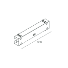 NOVALUX - V-180: staffa parete 180 gradi lunghezza 350 mm, ideale per installazioni sicure e stabili.