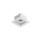 NOVALUX - Mini Well Quad 5W 3K 0.5A Bia Frameless: downlight LED incasso rasare, cartongesso 5-15 mm, corpo acciaio verniciato, UGR<19, garanzia 5 anni.