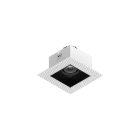 NOVALUX - Mini Well Quad 5W 3K 0.5A frameless downlight LED incasso rasare, installabile cartongesso 5-15 mm, corpo quadrato acciaio verniciato, UGR<19, garanzia 5 anni.