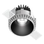 NOVALUX - well tondo nero led 10w 500ma 3000k 55° ip54 idoneo per controsoffitto spessore 5-15 mm