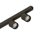 NOVALUX - P-30: SPOT 2X9W F34 3K CAFFE PLAF/SOSP