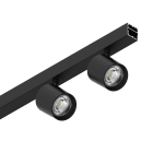 NOVALUX - P-30: SPOT 2X9W F34 4K NERO PLAF/SOSP