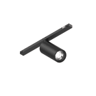 NOVALUX - klimt t-48 mini 3w dali 48v 2.7k 25 ne spot corpo in lega di alluminio pressofuso verniciato riflettore nero satinato garanzia 5 anni