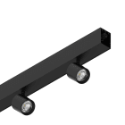 NOVALUX - PROFILO LED LINEARE SPOT: Profilo in lega di alluminio verniciato completo di 2 faretti, alimentazione elettronica, cablaggio passante e giunti di unione inclusi, garanzia 5 anni. HERO: 2FAR 34D 2X13W 3K 1120 DALI NE.