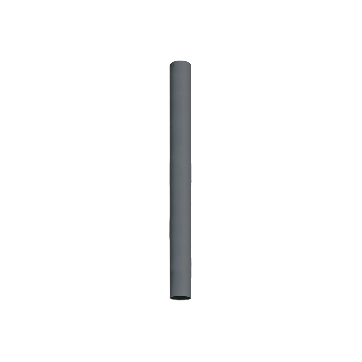 NOVALUX - Collins plafone diametro 40 lunghezza 500 con attacco GU10, acciaio verniciato texturizzato grigio scuro.