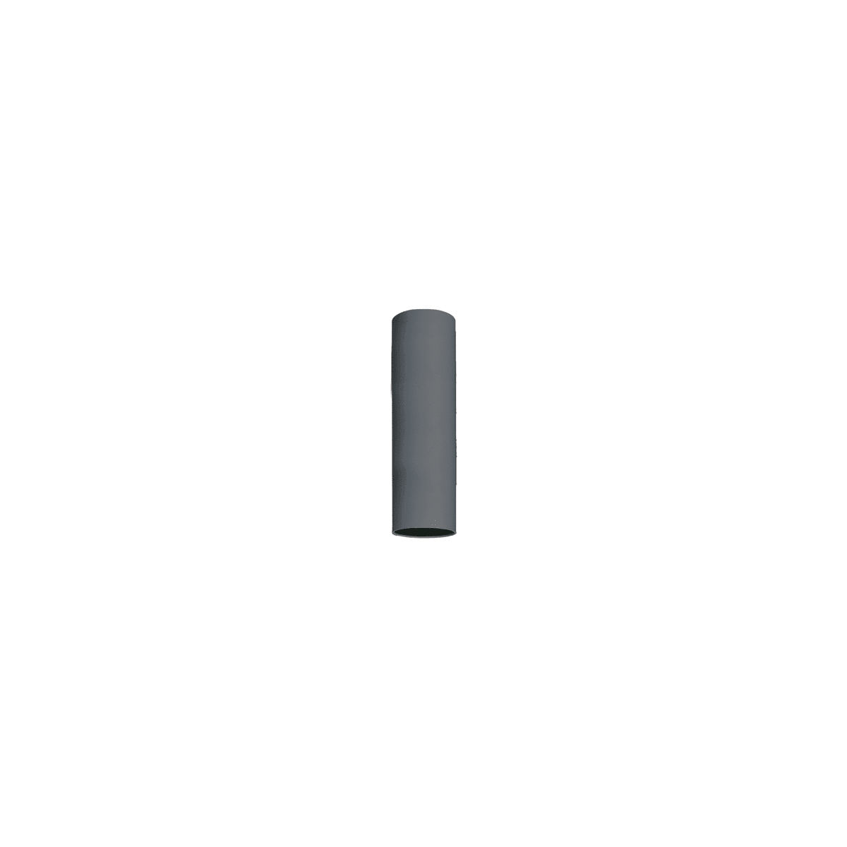 NOVALUX - Collins plafone diametro 55 lunghezza 200 con attacco gu10 in acciaio verniciato texturizzato grigio scuro.