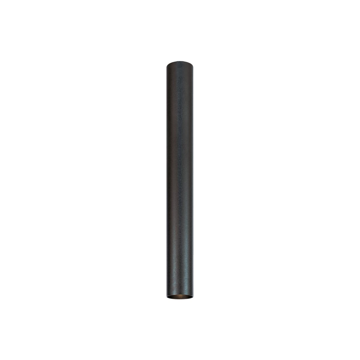 NOVALUX - Collins plafone diametro 55 lunghezza 500 con attacco gu10 in acciaio verniciato texturizzato nero.