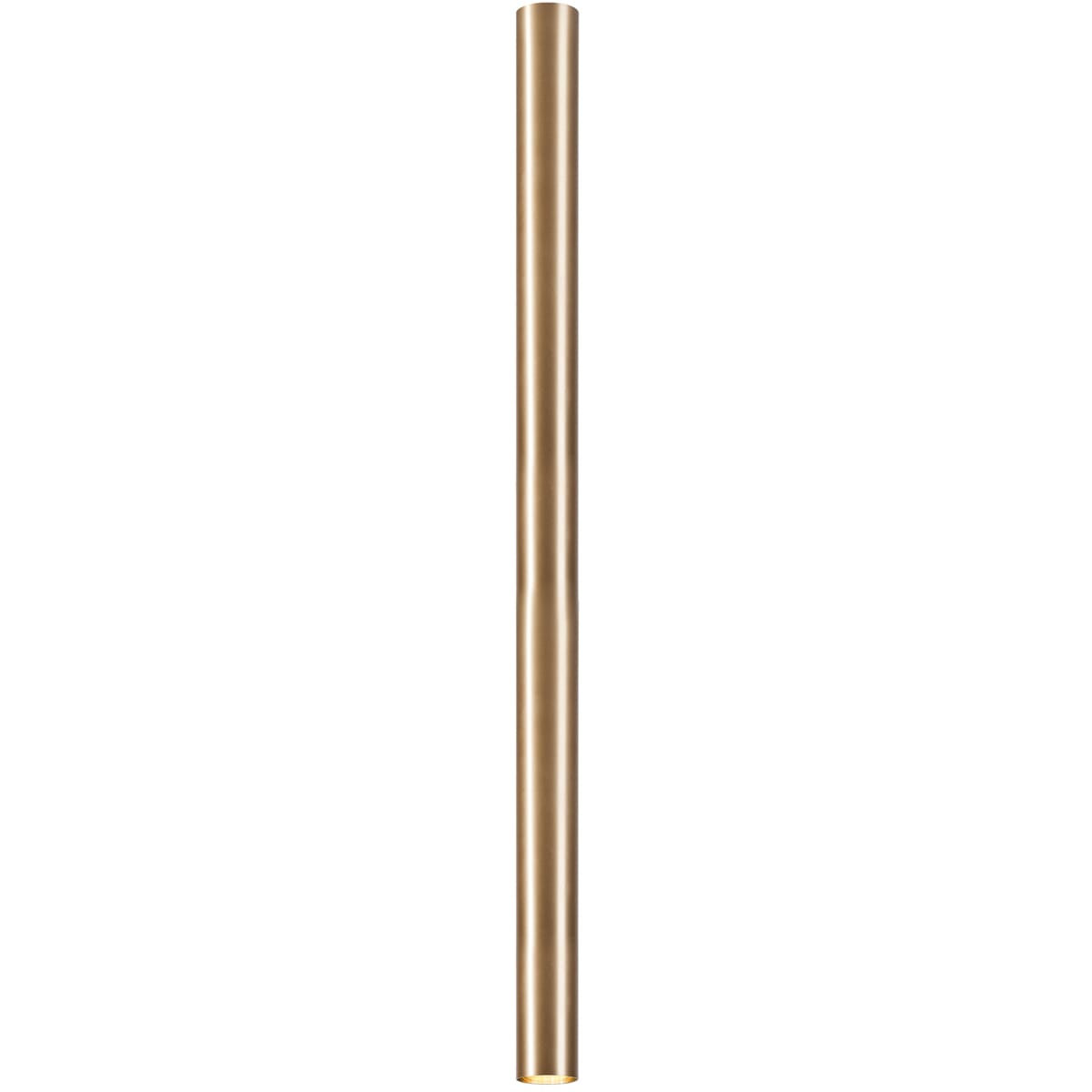 NOVALUX - Collins plafone diametro 55 lunghezza 1000 con attacco gu10 ottone massiccio satinato.