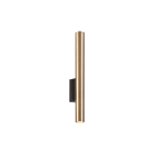 NOVALUX - Collins PR applique da parete diametro 40 cm lunghezza 400 mm 2xGU10 ottone massiccio satinato.