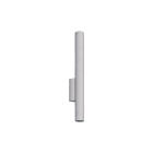 NOVALUX - Collins pr applique diametro 40 lunghezza 400 2xgu10 acciaio verniciato texturizzato grigio chiaro.