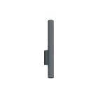 NOVALUX - collins pr applique diametro 40 lunghezza 400 2xgu10 acciaio verniciato texturizzato grigio scuro