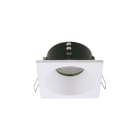 NOVALUX - mind q incasso l=85 1xgu10 bianco quadrato 85x85 nero 1xgu10 ø51 max10w alluminio verniciato schermo in vetro ip54