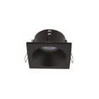 NOVALUX - Mind Q incasso nero 85x85 1xGU10 Ø51 max10W alluminio verniciato schermo vetro IP54.
