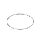 NOVALUX - domynos ps profilo circolare r300 bianco con schermo opale incluso, compatibile con 4 moduli led r300 90° non inclusi, grado di protezione ip40