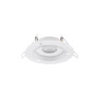 NOVALUX - spirit incasso tondo d.125 1xgu10 bi frameless ø40-75 bianco 1xgu10 ø51 max10w alluminio verniciato schermo in vetro ip54