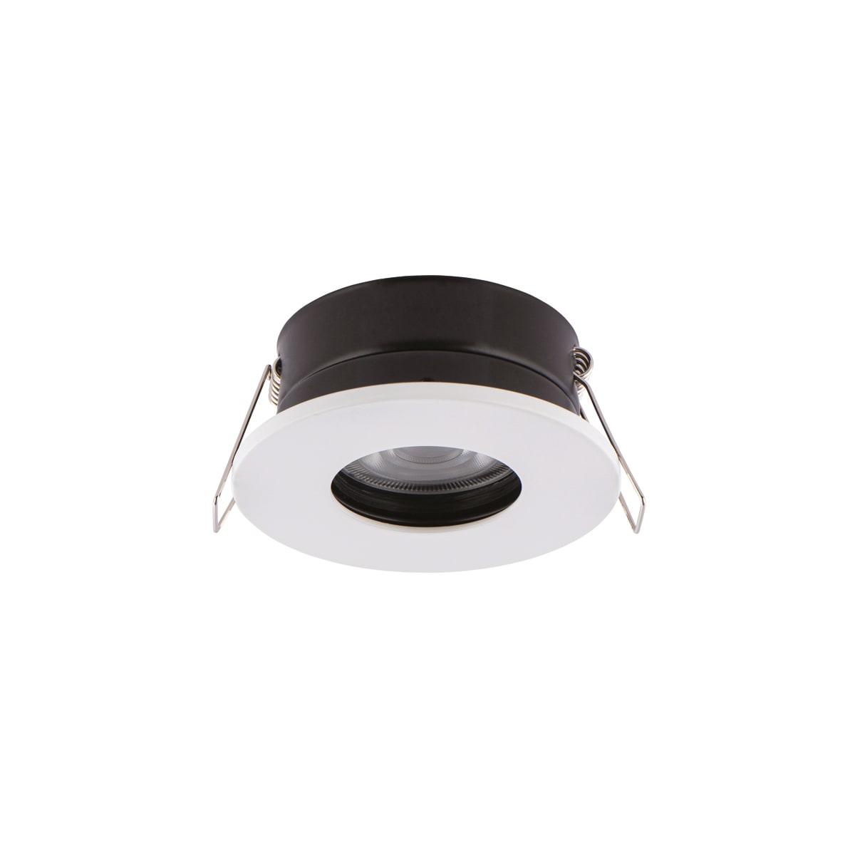 NOVALUX - Spirit incasso tondo diametro 83 bianco 1xGU10 alluminio verniciato schermo in vetro IP54.