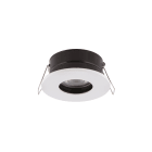 NOVALUX - Spirit incasso tondo diametro 83 bianco 1xGU10 alluminio verniciato schermo in vetro IP54.