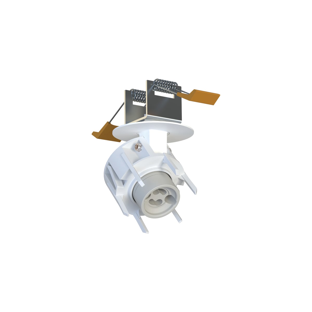 NOVALUX - honey in spot incasso 1xgu10 bianco, incasso bianco ø55, 1xgu10 ø51 max10w, acciaio verniciato texturizzato, da combinare con 1 corpo per spot 112909