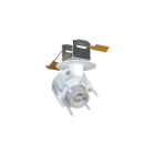 NOVALUX - honey in spot incasso 1xgu10 bianco, incasso bianco ø55, 1xgu10 ø51 max10w, acciaio verniciato texturizzato, da combinare con 1 corpo per spot 112909