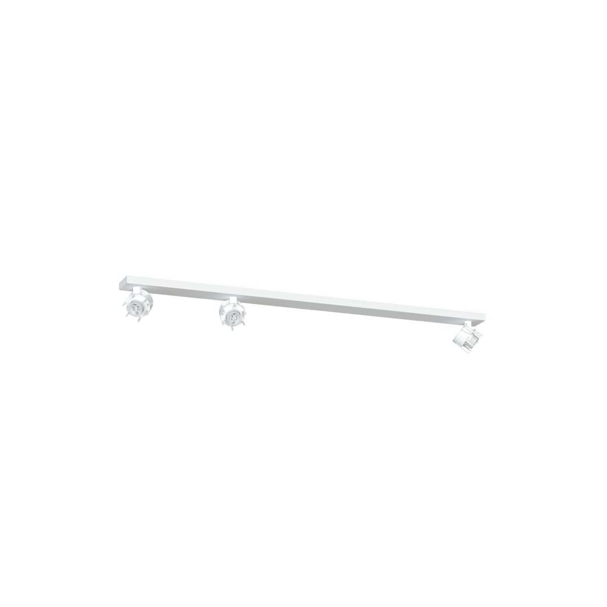 NOVALUX - Honey plafone l 800 3xgu10 bianco da combinare con 3 corpo per spot 112909 acciaio verniciato texturizzato ø51 max10w.