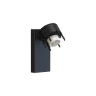 NOVALUX - Honey pr spot applique nero 1xgu10, parete l.115 nero da combinare con corpo per spot 112909, 1xgu10 ø51 max10w, acciaio verniciato texturizzato.