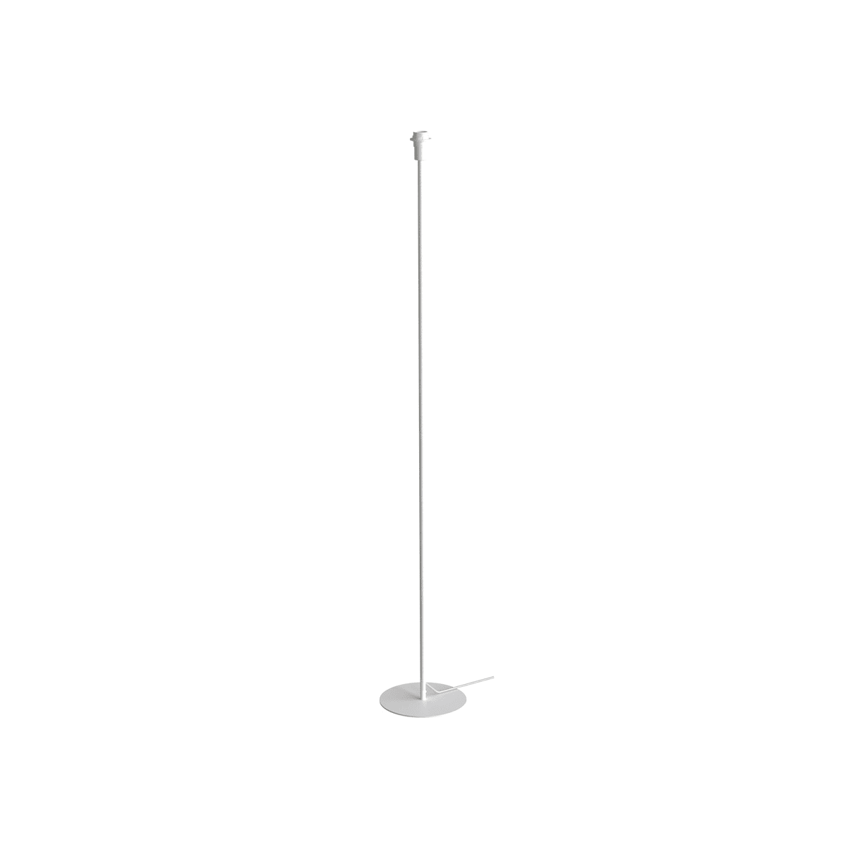 NOVALUX - Piantana Tiny bianco h 1800 l 250, cavo l 1700, struttura acciaio verniciato, 1xE27 max 25W, paralume da prevedere a parte.