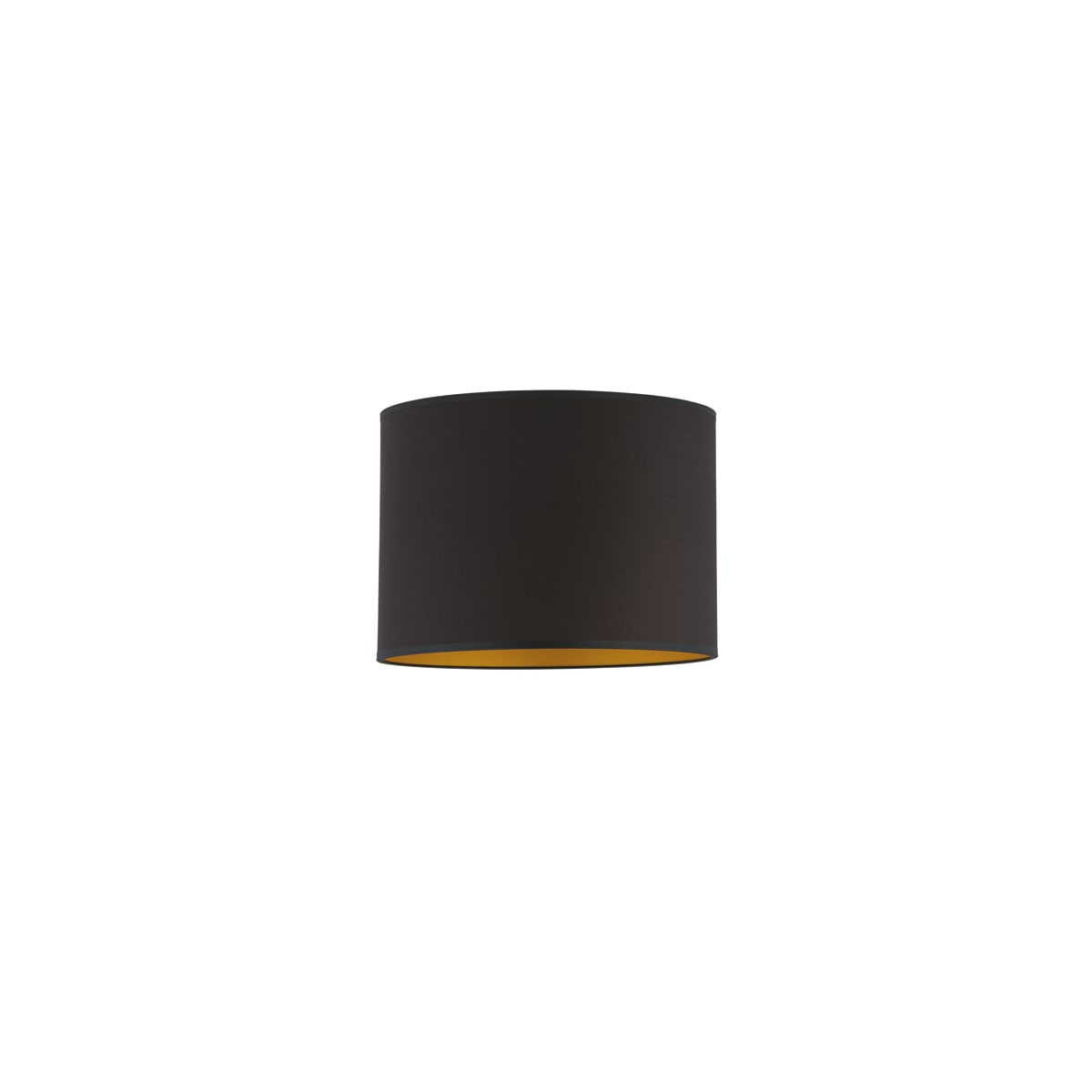 NOVALUX - paralume per tiny tl miss pr tessuto nero interno oro diametro 230 altezza 160