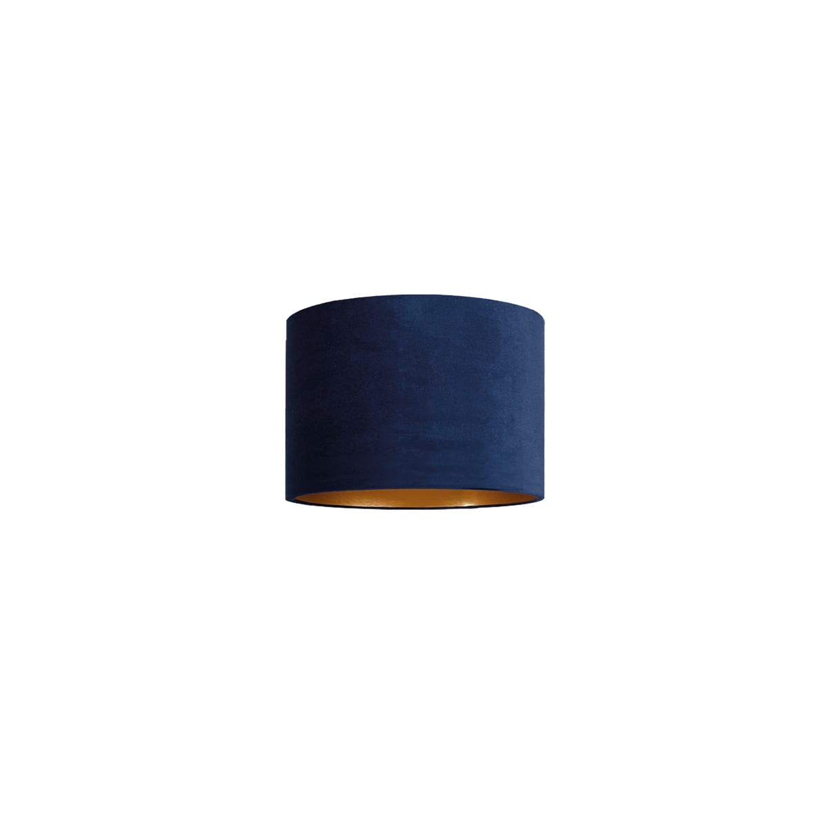 NOVALUX - Paralume per tiny tl/miss pr in velluto blu con interno oro, dimensioni Ø230 h.160.