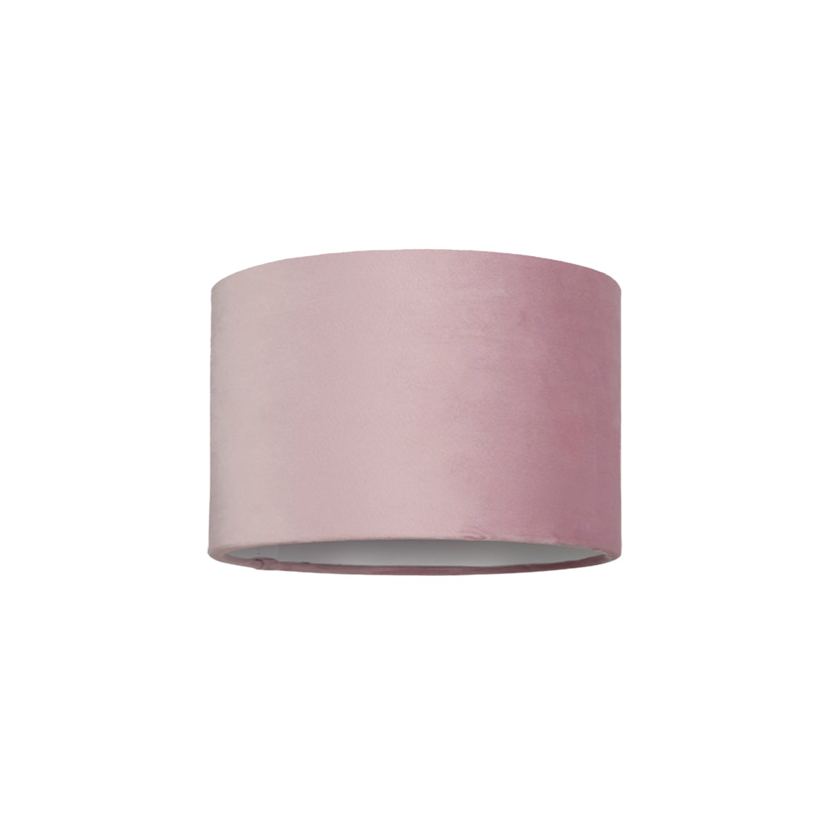 NOVALUX - Paralume per tiny pt/miss pl in velluto rosa con diametro 370 mm e altezza 250 mm, interno bianco.