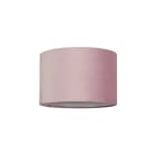 NOVALUX - Paralume per tiny pt/miss pl in velluto rosa con diametro 370 mm e altezza 250 mm, interno bianco.