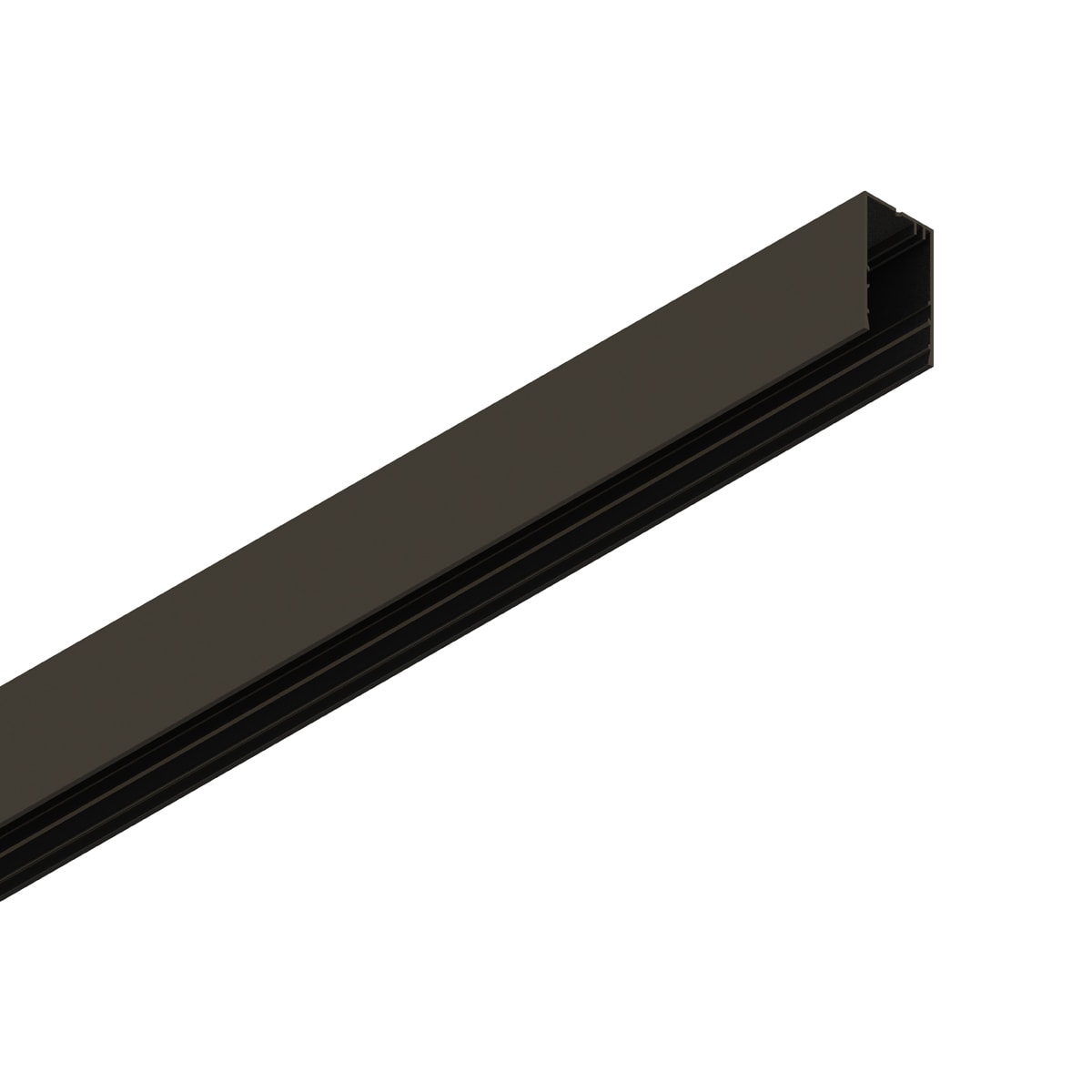 NOVALUX - Hero M corpo lunghezza 1908 mm caffè, profilo di alluminio, modulo elettrificato e luminoso, kit giunzione, testate terminali, accessori sospensione IP40.