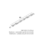 NOVALUX - STRIP LED: BENDABLE 10W/M-24V-5M-3K