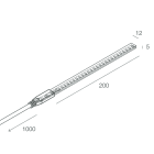 NOVALUX - STRIP LED 230VAC: 18W/M - 5M - 4000K