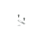 NOVALUX - STRIP LED 230VAC: KIT 10 CLIPS+20 VITI
