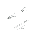 NOVALUX - STRIP LED 230VAC: KIT TESTATE+FUSIB+CAVO