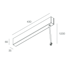 NOVALUX - P-30: ROSONE SOSPENSIONE 100W-24V BI