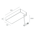 NOVALUX - FORTY8: ROSONE SOSP. 320W-48V 3M NE