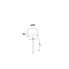 NOVALUX - TUBO: SOSPENSIONE L1200 CAFFE