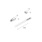 NOVALUX - STRIP LED 48VDC IP67 :KIT TESTATE+CAVO