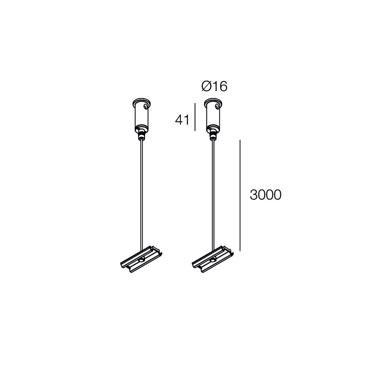 NOVALUX - B-16 SYS: MOLLA+CAVO SOSP.COMPLETA 2PZ