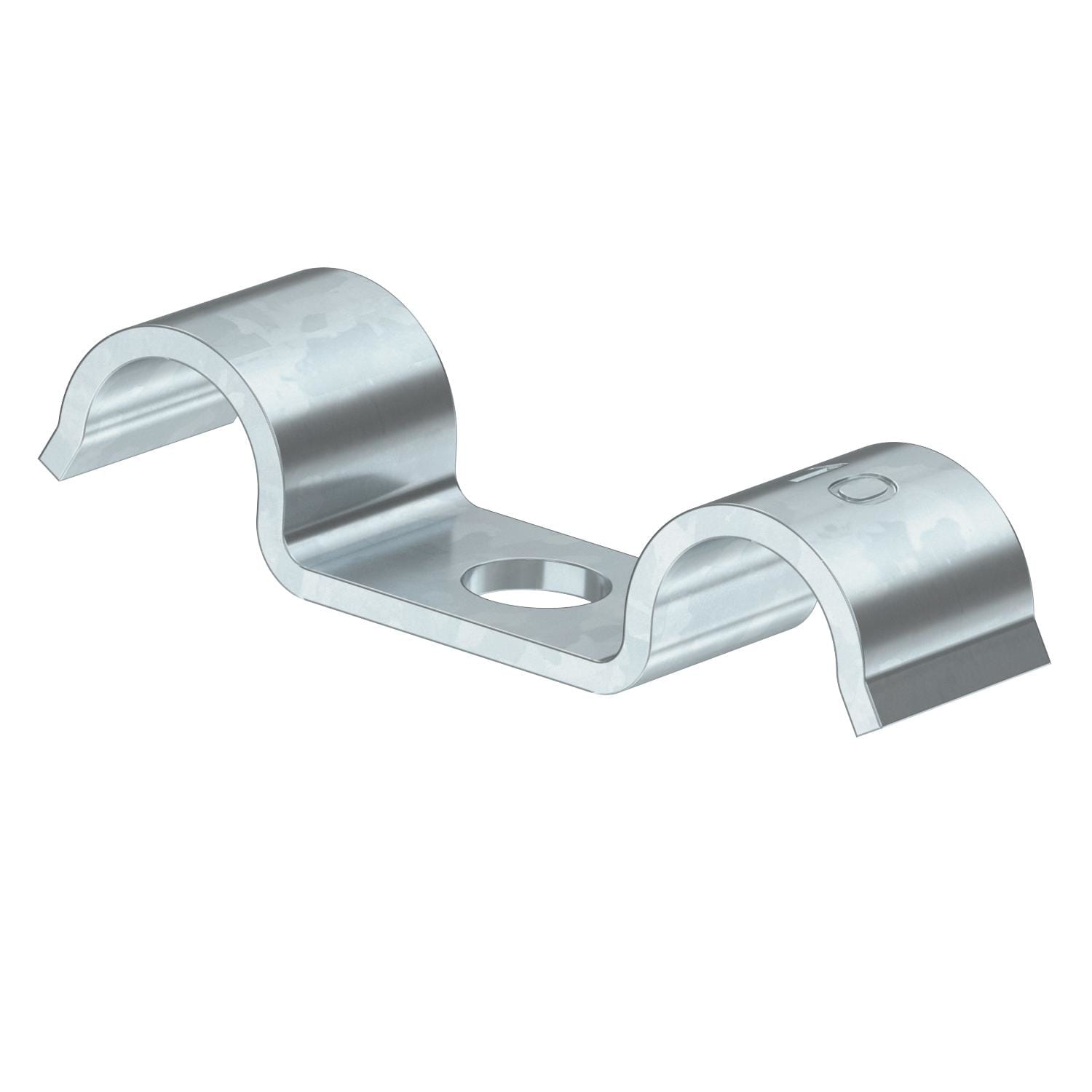 OBO BETTERMANN - Collare di fissaggio per 2 conduttori 9mm in acciaio zincato galvanicamente.