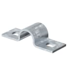 OBO BETTERMANN - 16mm collare di fissaggio a due fori in acciaio zincato a caldo per immersione.