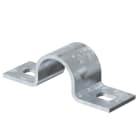 OBO BETTERMANN - Collare di fissaggio 20mm zincato a caldo per immersione con due fori.