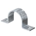 OBO BETTERMANN - Collare di fissaggio 50mm zincato a caldo per immersione con due fori.