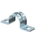 OBO BETTERMANN - Collare di fissaggio 16mm Acciaio zincato galvanicamente due fori 605 G