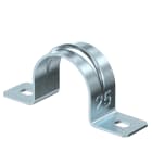 OBO BETTERMANN - Collare di fissaggio 25mm Acciaio zincato galvanicamente due fori 605 G