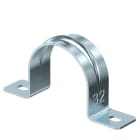 OBO BETTERMANN - Collare di fissaggio 32mm in acciaio zincato galvanicamente con due fori.